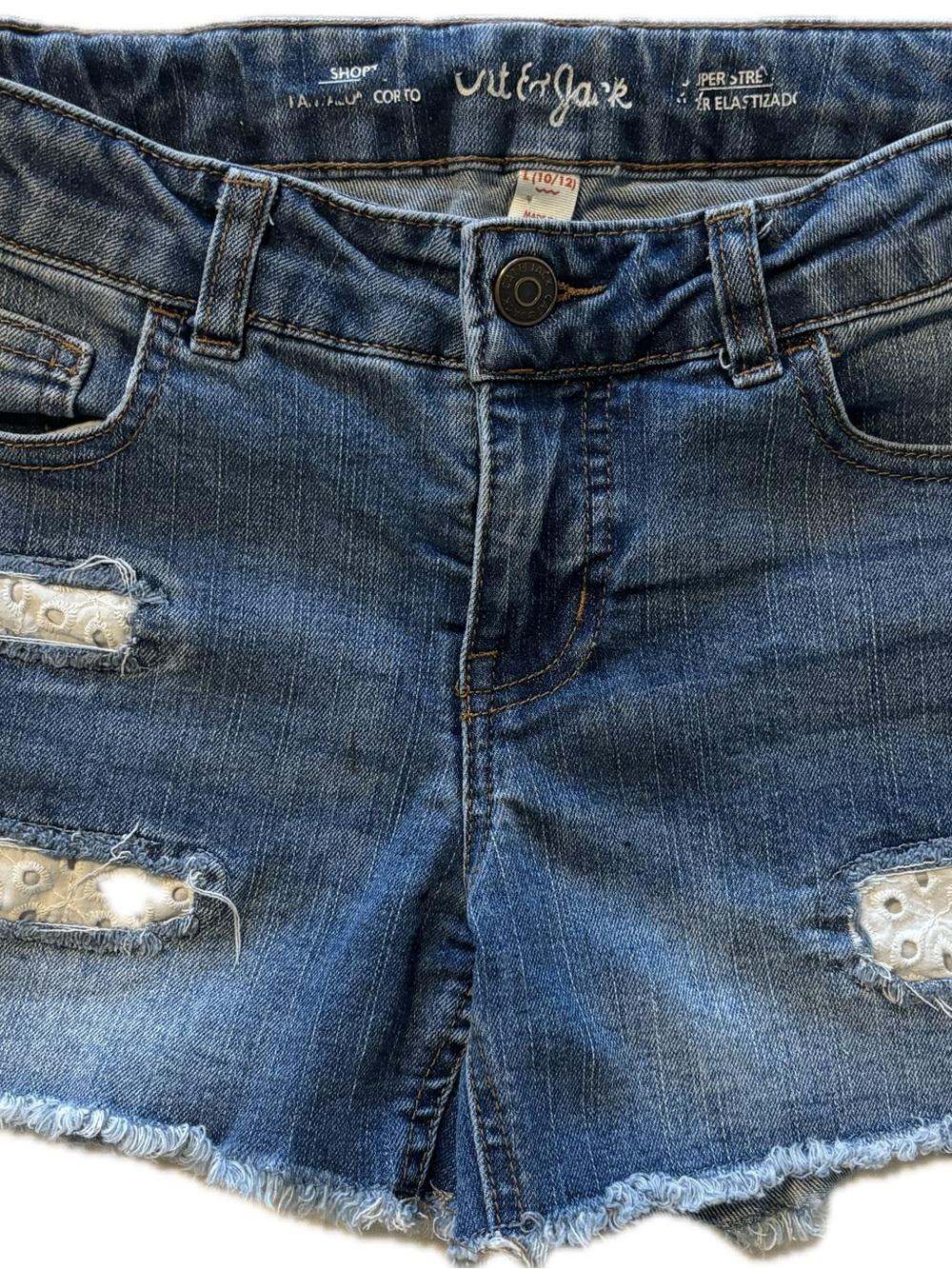 Girls Denim Shorts — Size 10/12